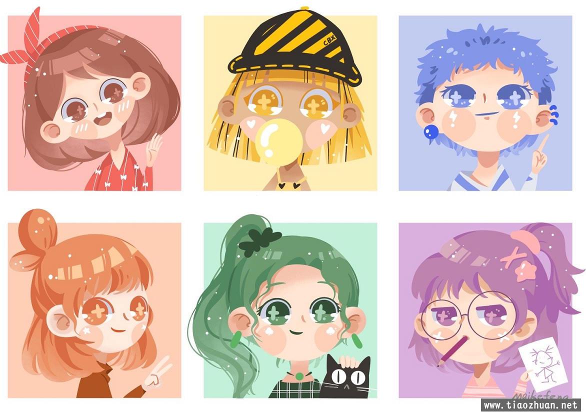 麦刻风团练合集1-3期2021年9月结课ipad插画教程【画质高清有笔刷】