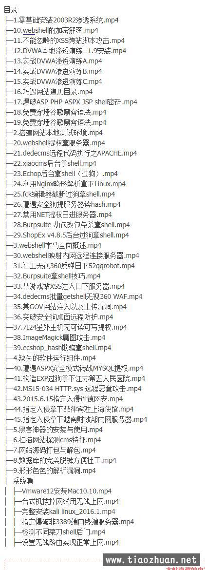 黑麒麟2018+2016渗透培训系列视频教程-实战渗透篇