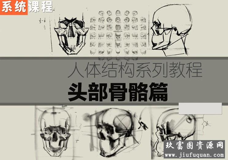 祝凯素描课程·硬性知识·头部骨骼【画质普通】