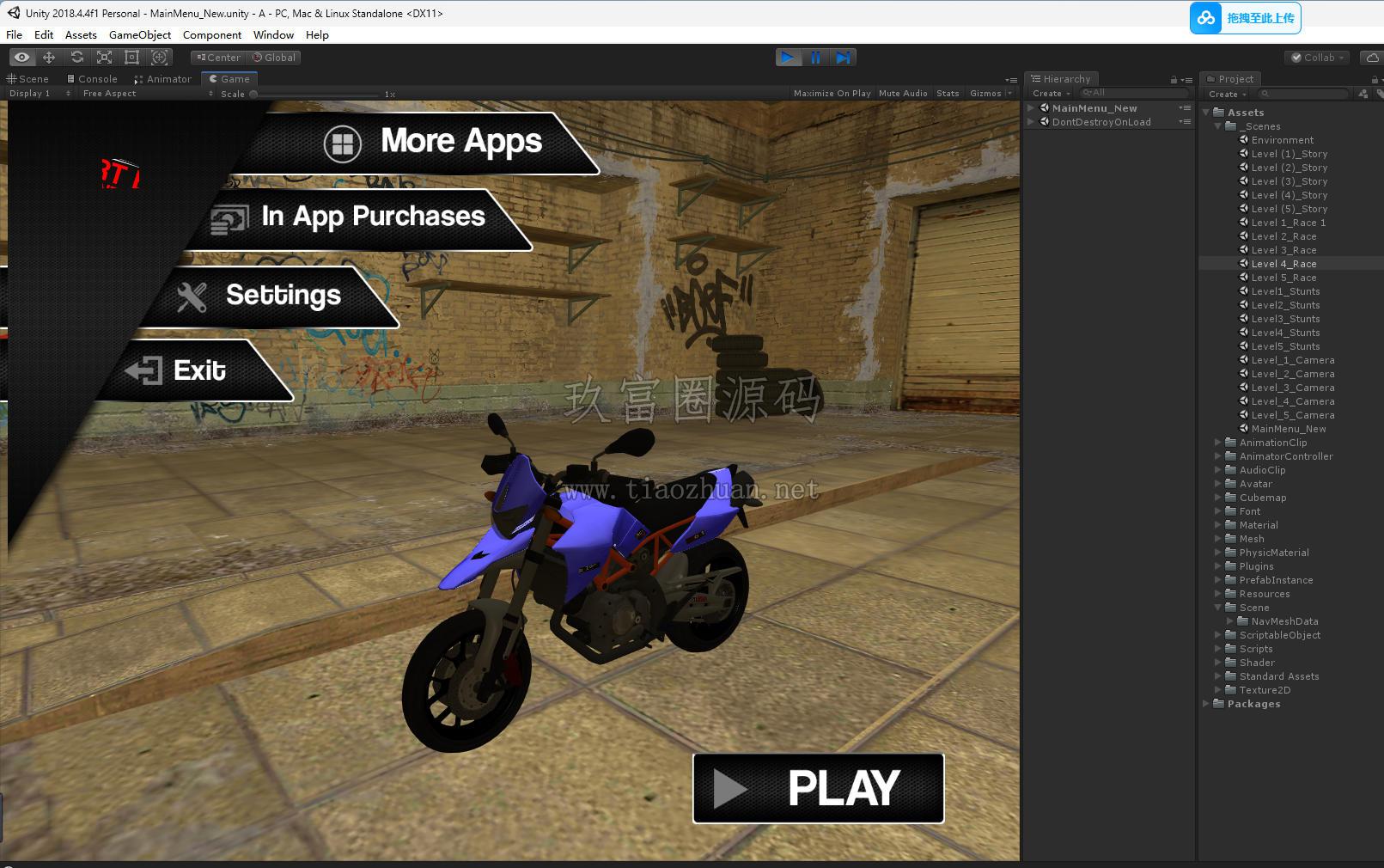 《Crazy Bike Stunt》unity源码