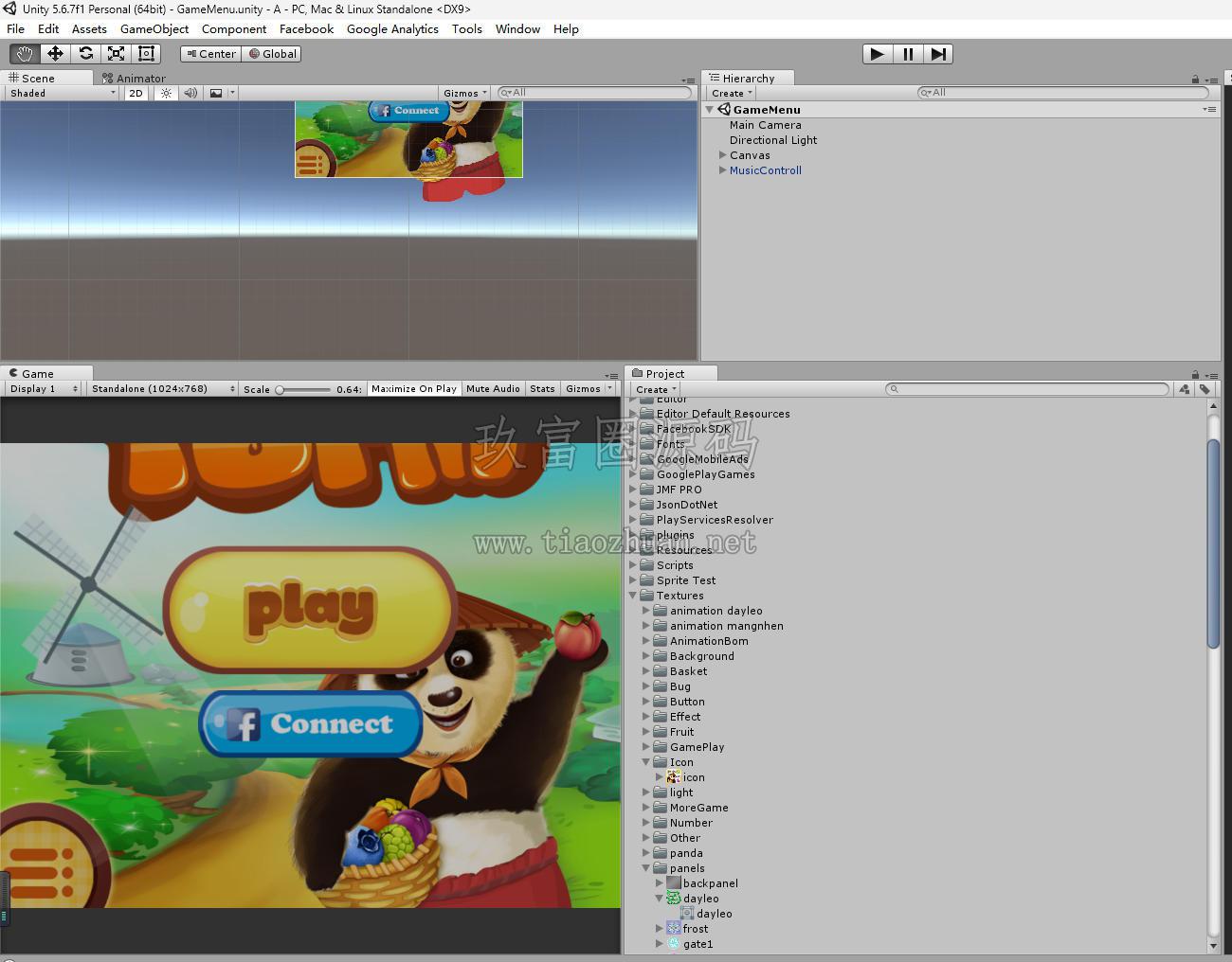 《Panda & Fruit Farm》unity源码