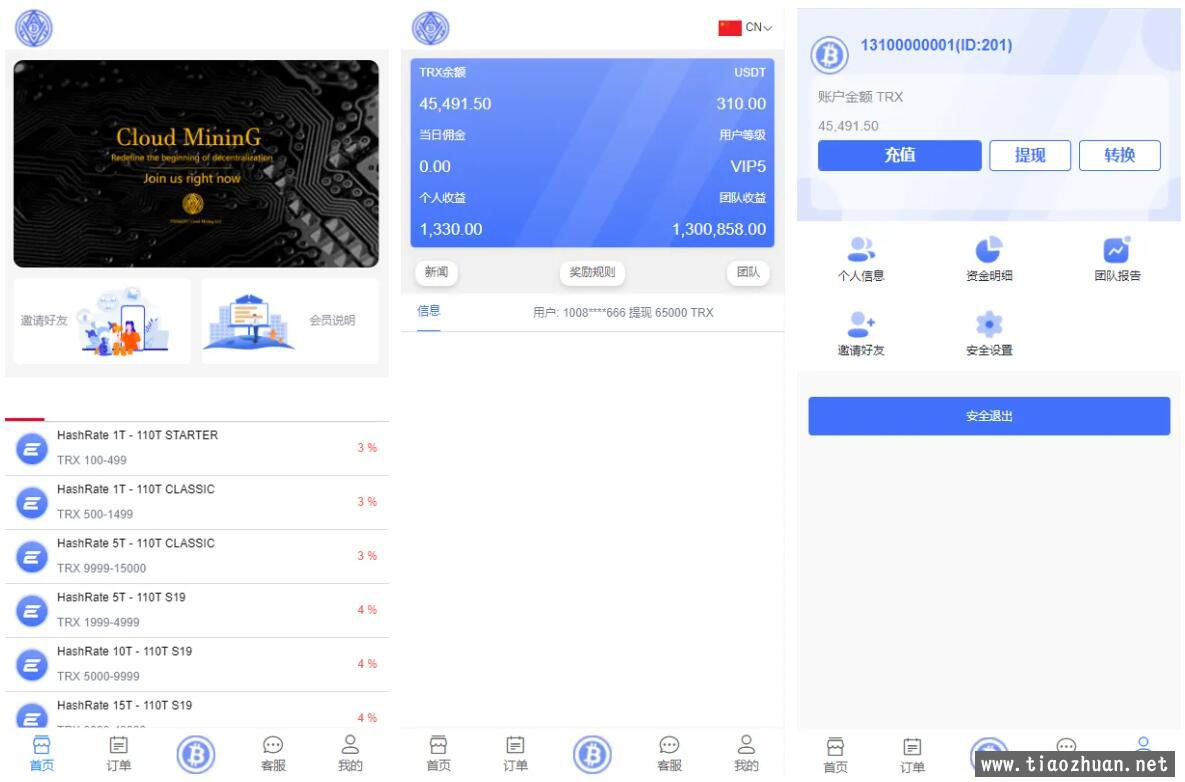 海外版TRX波场币投资系统