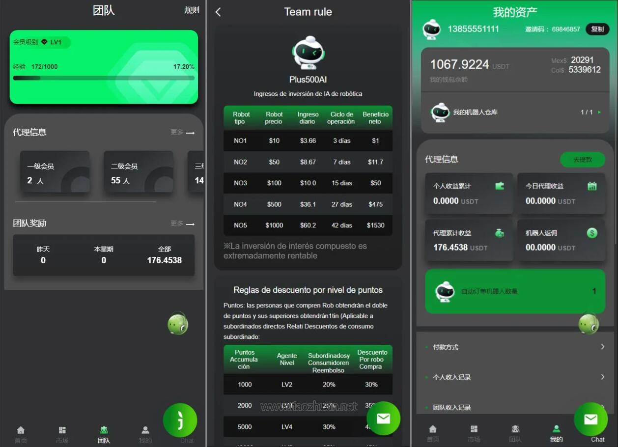 虚拟币投资理财量化机器人源码PC落地页前端vue