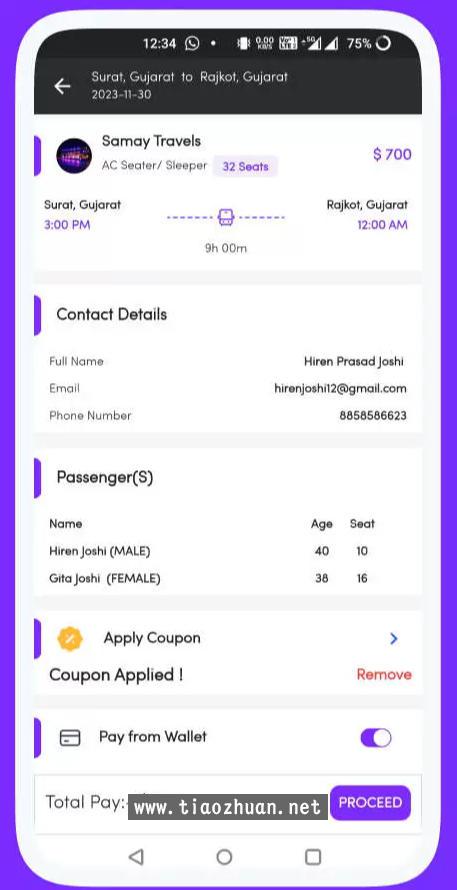 ZigBus多商户Flutter巴士订票系统和在线车票预订APP源码V1.1