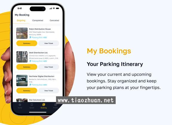 ParkNow停车场车位管理Flutter全套APP源码V1.1