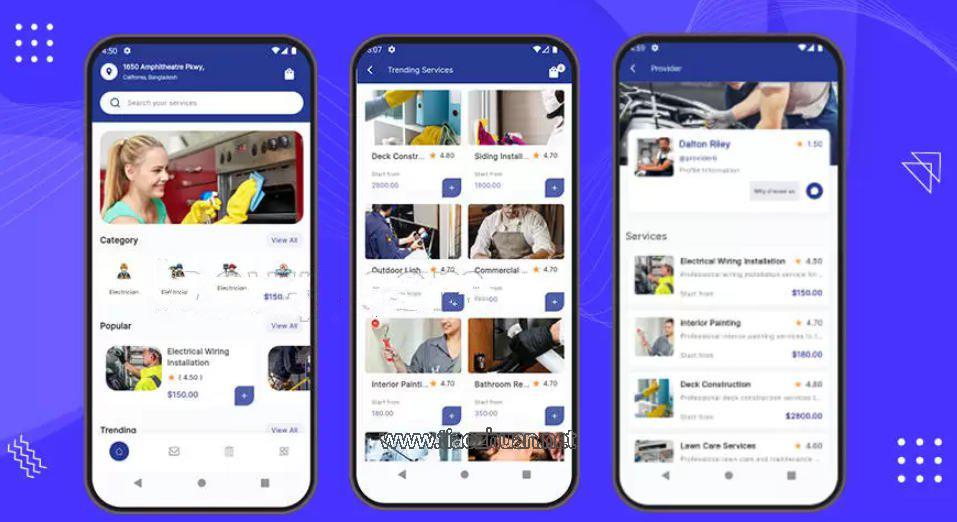 Flutter多商户家政上门服务APP源码含Laravel后端