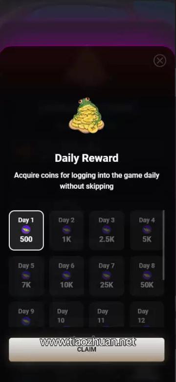 HTML5点击赚币任务领赏游戏Telegram小程序源码