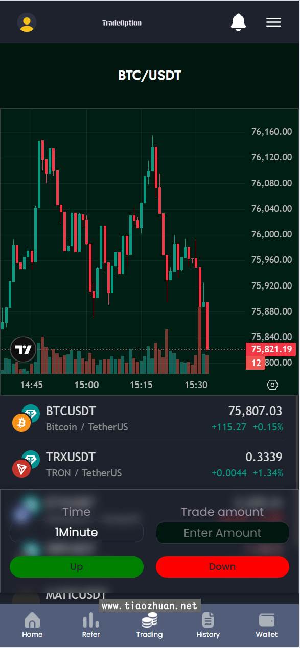 海外新版本虚拟币交易秒合约系统源码