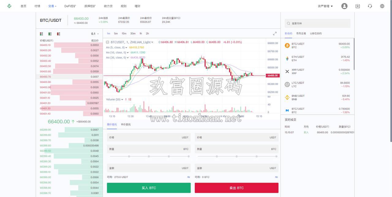 多语言精品交易所外汇授权秒U，defi秒合约理财VUE源码带部署文档